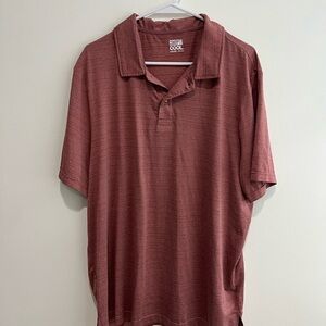 32 Degrees Men's Burgundy Polo Shirt